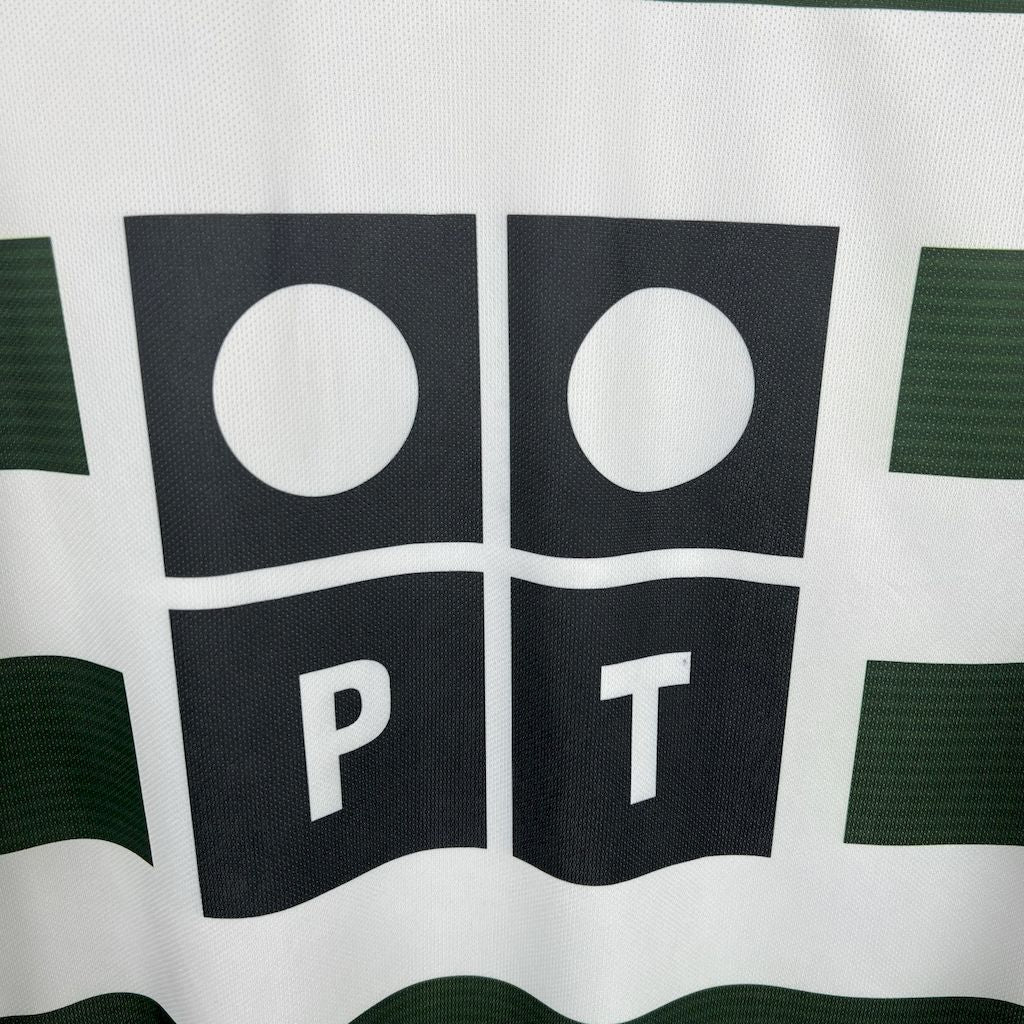 Camisa Sporting Titular 01/02 - Versão (Retrô) Manga Comprida