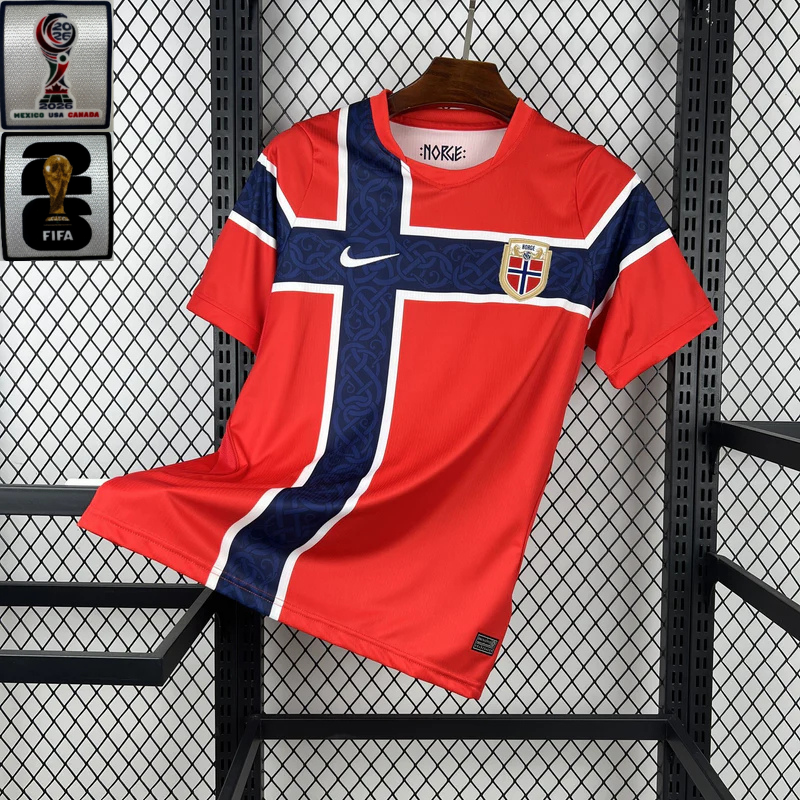 Camisa Noruega 2026 Home - (Com Patchs) (Torcedor)