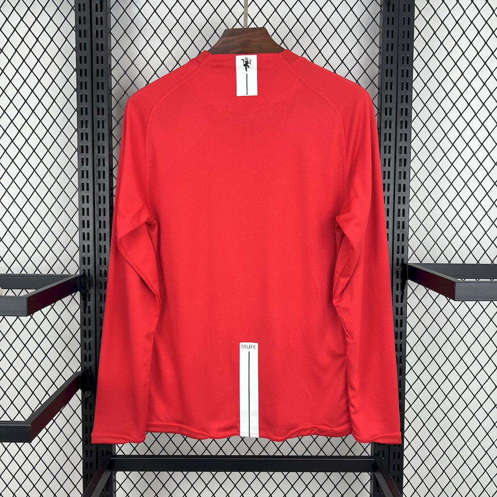 Camisa Manchester United Titular 07/08 - Versão (Retrô) Manga Comprida