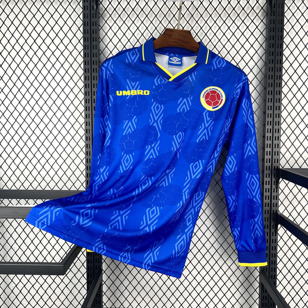 Camisa Colômbia 1994 Away - (Retrô) Manga Longa