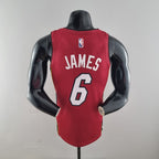 Camisa NBA Miami Heat #6 James - 75° Aniversário Red