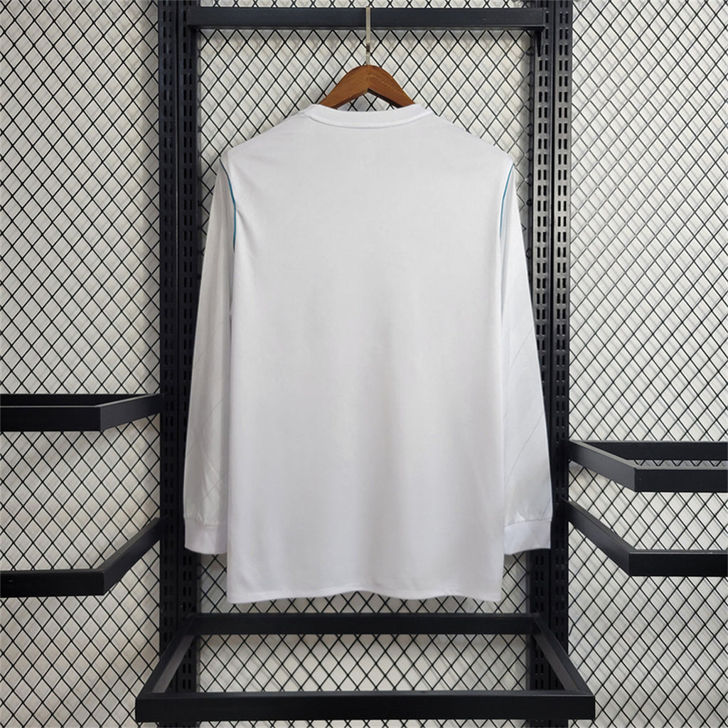 Camisa Real Madrid 17/18 Home - (Retrô) Manga Longa