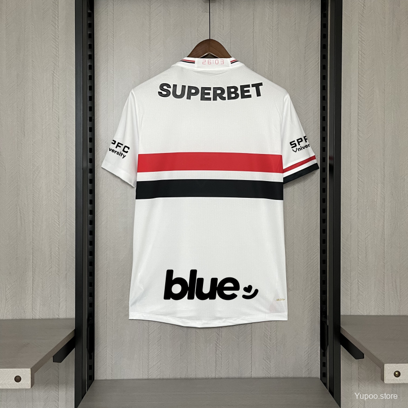 Camisa São Paulo 2025 Home (Todos os Patrocínios) - (Torcedor)