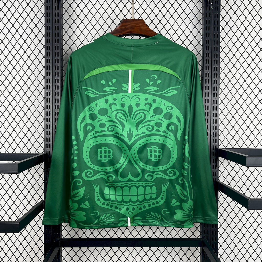 Camisa Real Betis 25/26 Pré-Jogo (Día de los Muertos) - (Torcedor) Manga Longa