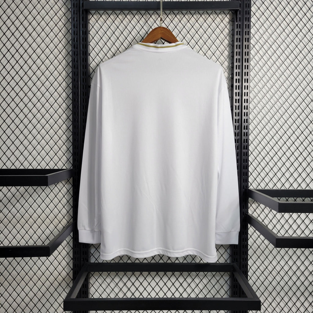 Camisa Real Madrid 19/20 Home - (Retrô) Manga Longa