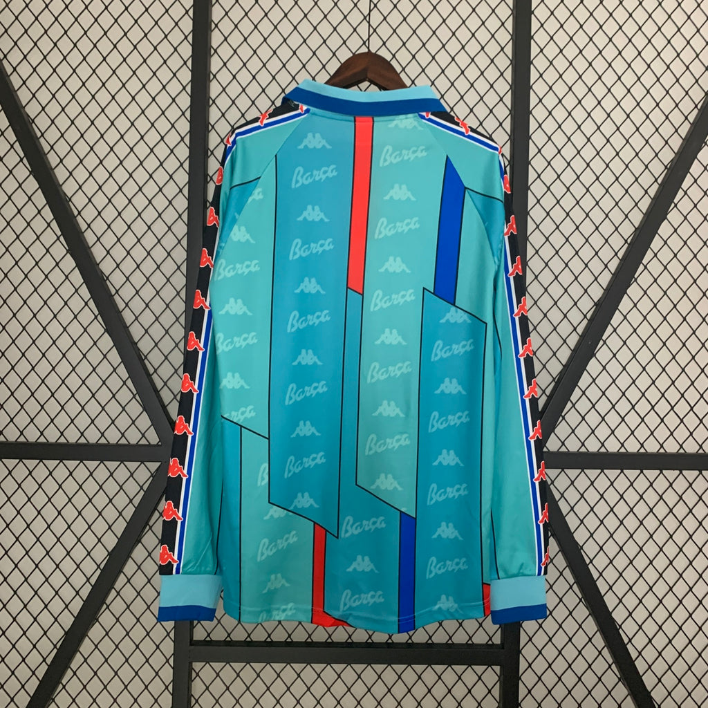 Camisa Barcelona 95/96/97 Away - (Retrô) Manga Longa