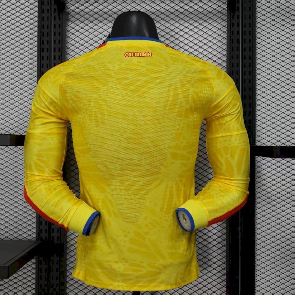 Camisa Colômbia 2026 Home - (Jogador) Manga Longa