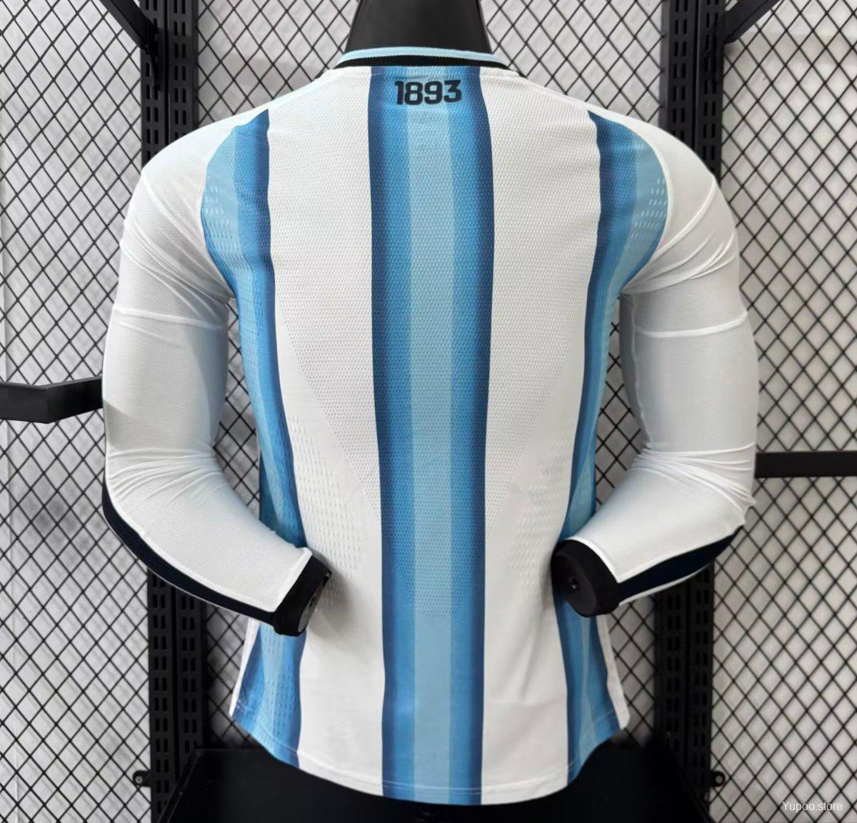 Camisa Argentina 2026 Home - (Jogador) Manga Longa
