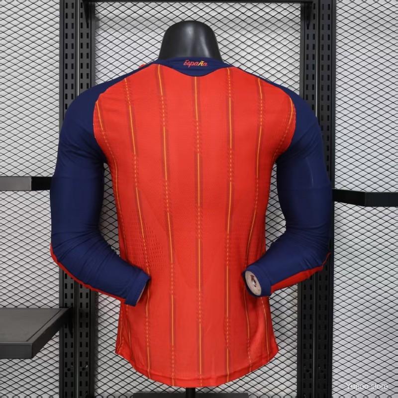Camisa Espanha 2026 Home - (Jogador) Manga Longa