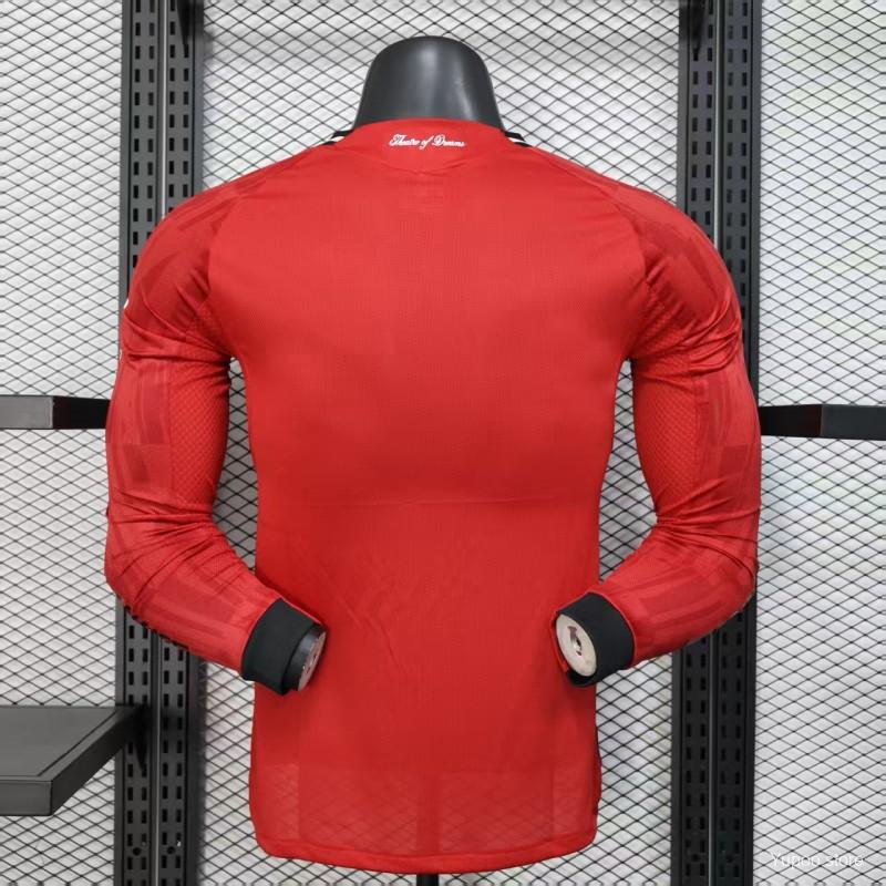 Camisa Manchester United 25/26 Home - (Jogador) Manga Longa