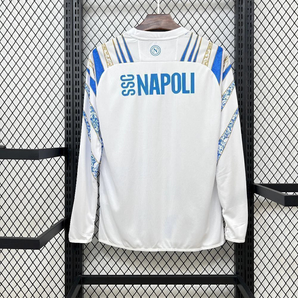 Camisa Napoli 25/26 Pré-Jogo - (Torcedor) Manga Longa