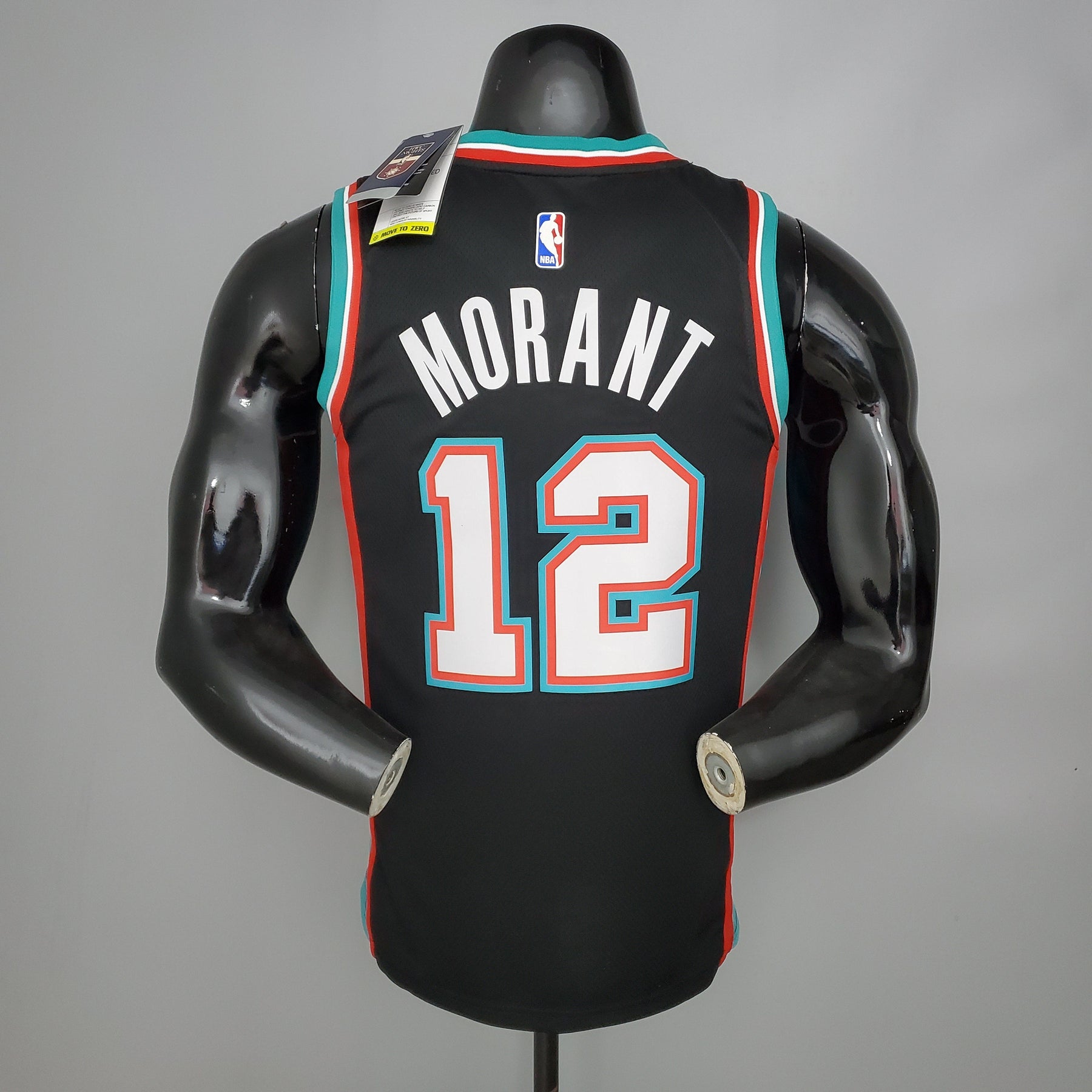 Camisa NBA Memphis Grizzlies #12 Morant - (Retrô) Black