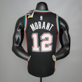 Camisa NBA Memphis Grizzlies #12 Morant - (Retrô) Black