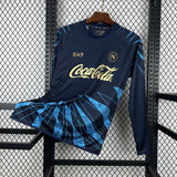 Camisa Napoli 25/26 Pré-Jogo - (Torcedor) Manga Longa