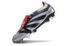 Adidas Predator Elite Fold-Over Tongue SG - Prata, Azul e Vermelha