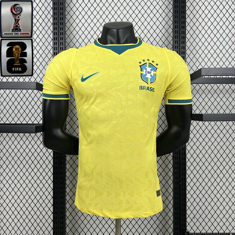 Camisa Brasil 2026 Home - (Com Patchs) (Jogador)