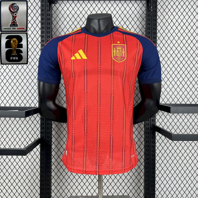 Camisa Espanha 2026 Home - (Com Patchs) (Jogador)