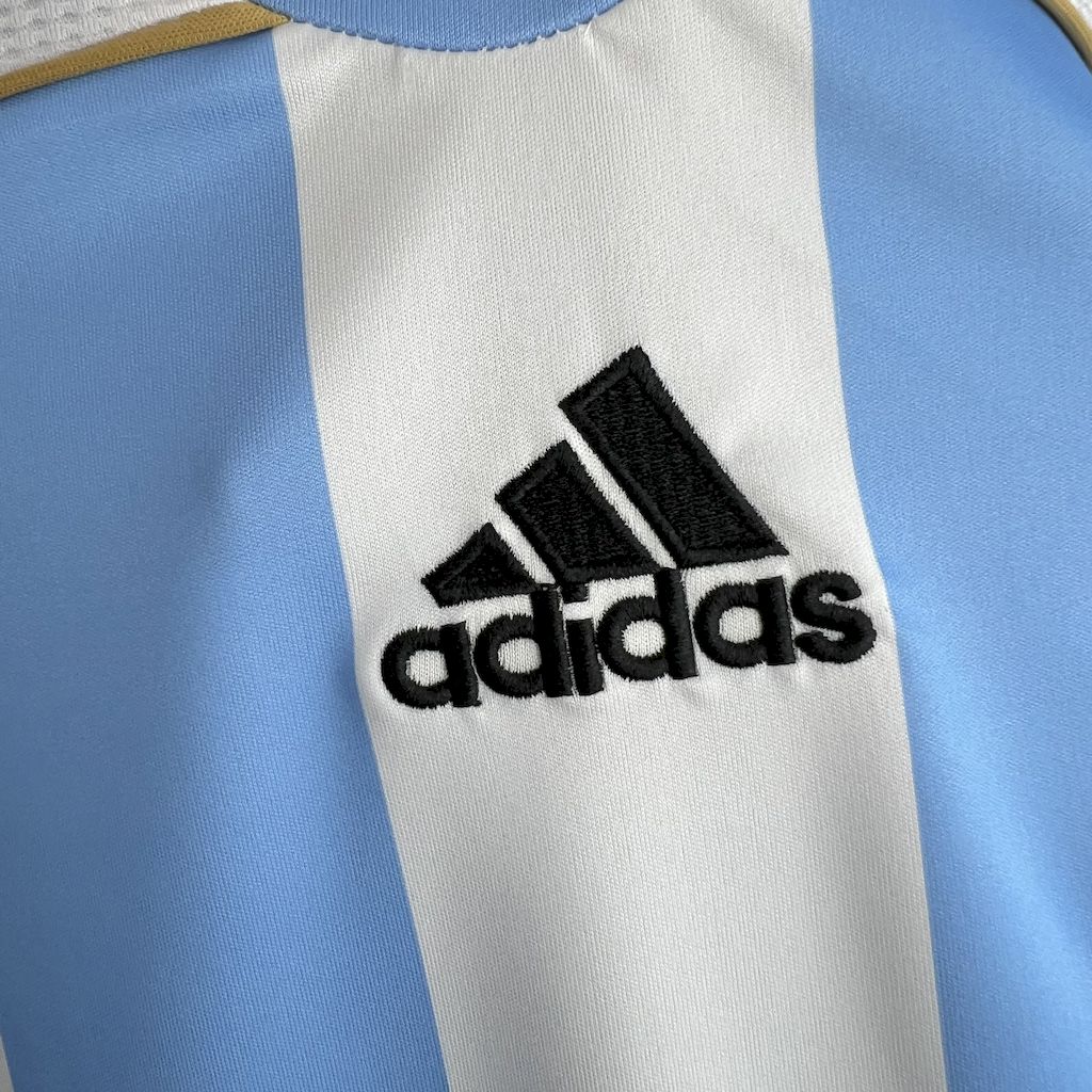 Camisa Argentina 2006 Home - (Retrô) Manga Longa