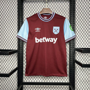 Camisa West Ham Home 24/25 - Versão (Torcedor) Masculina