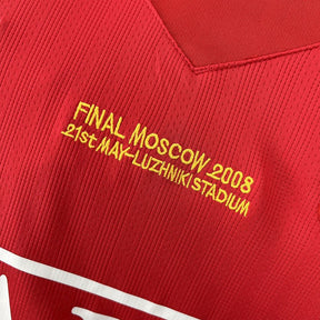 Camisa Manchester United Titular 07/08 - Versão (Retrô) Manga Comprida