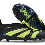 Chuteira Adidas Predator Elite Tongue FG - Preta e Verde