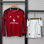 Kit Manchester United 25/26 Home - (Torcedor) Manga Longa