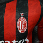 Camisa Milan 25/26 Home - (Jogador) Manga Longa
