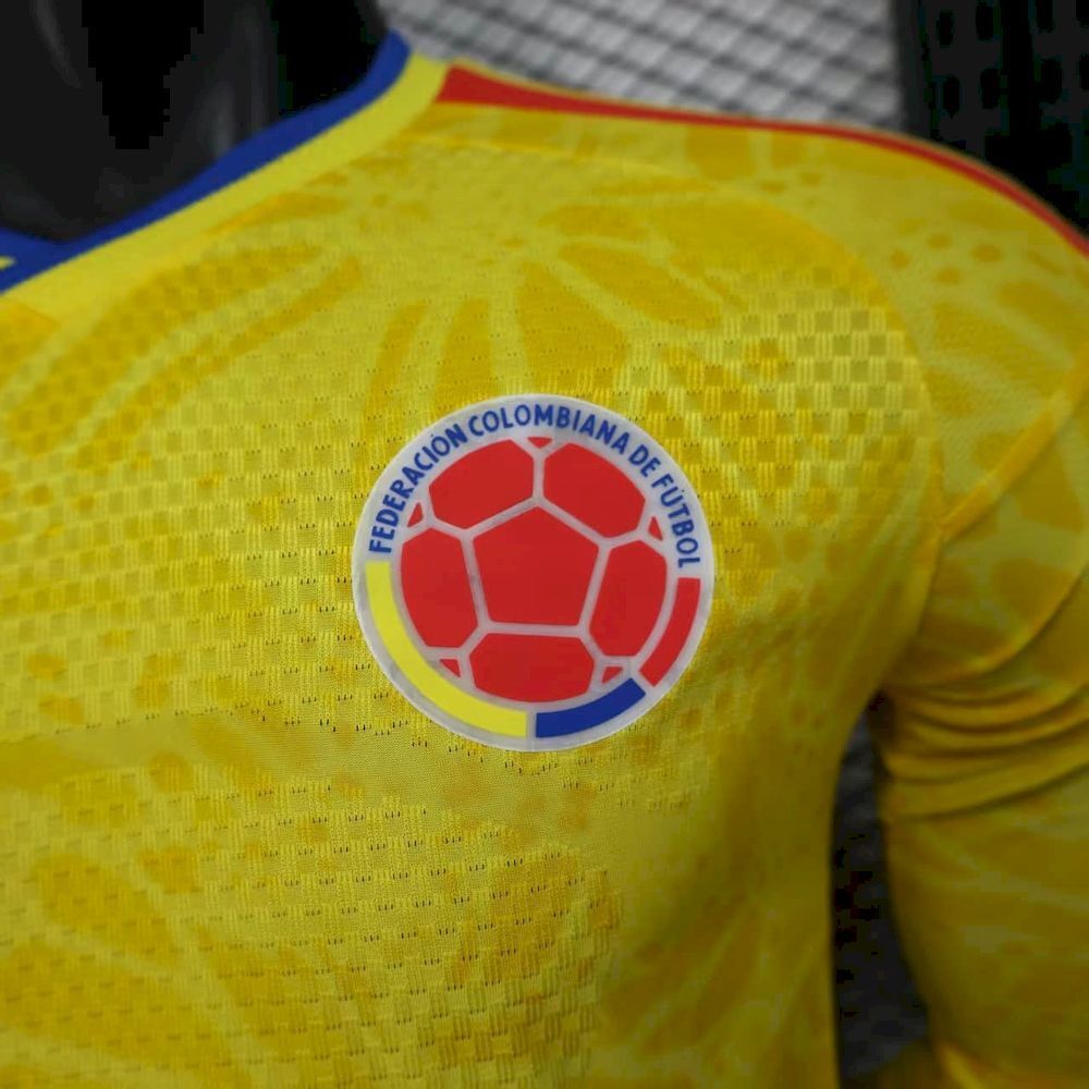 Camisa Colômbia 2026 Home - (Jogador) Manga Longa