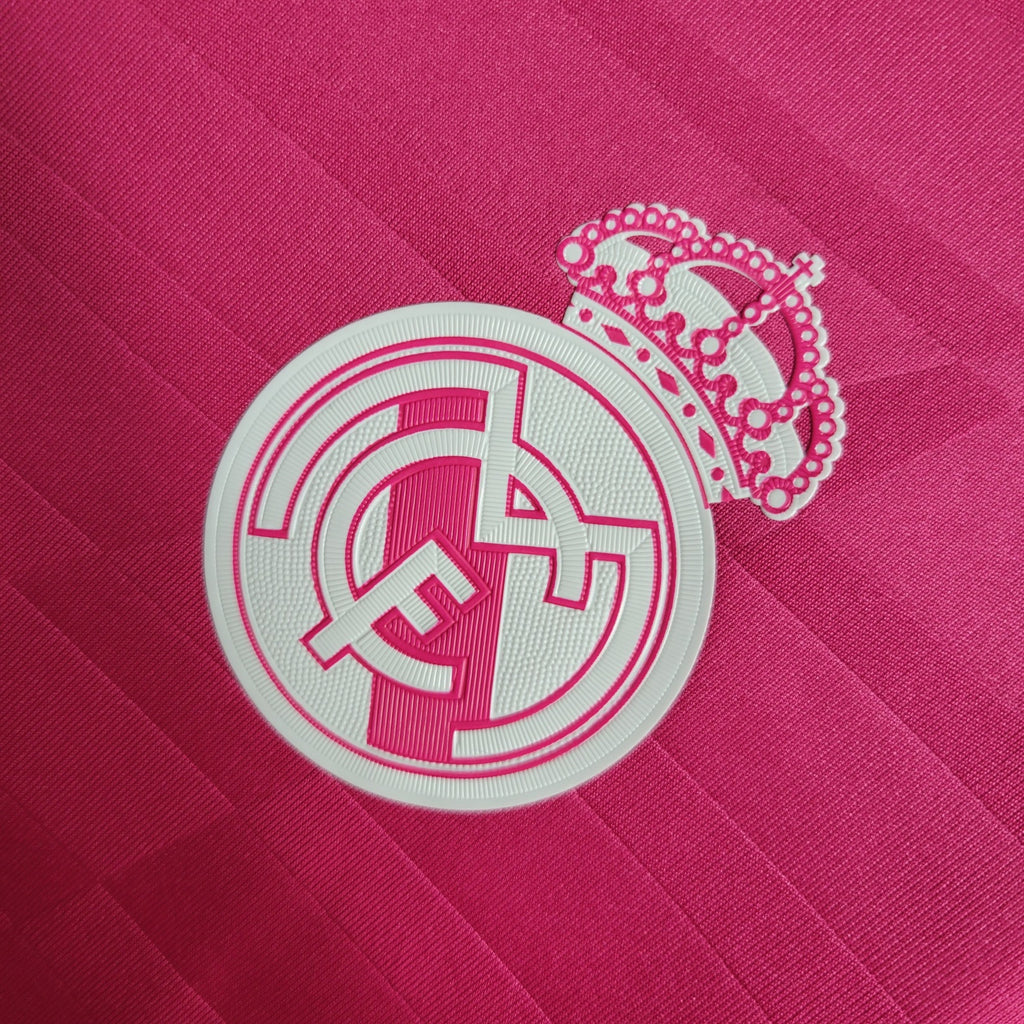 Camisa Real Madrid 14/15 Away (Todos os Patches) - (Retrô) Manga Longa