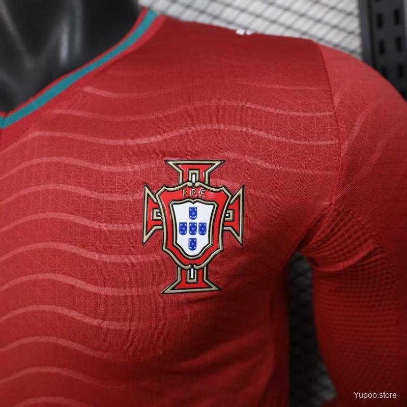 Camisa Portugal 2026 Home - (Jogador) Manga Longa