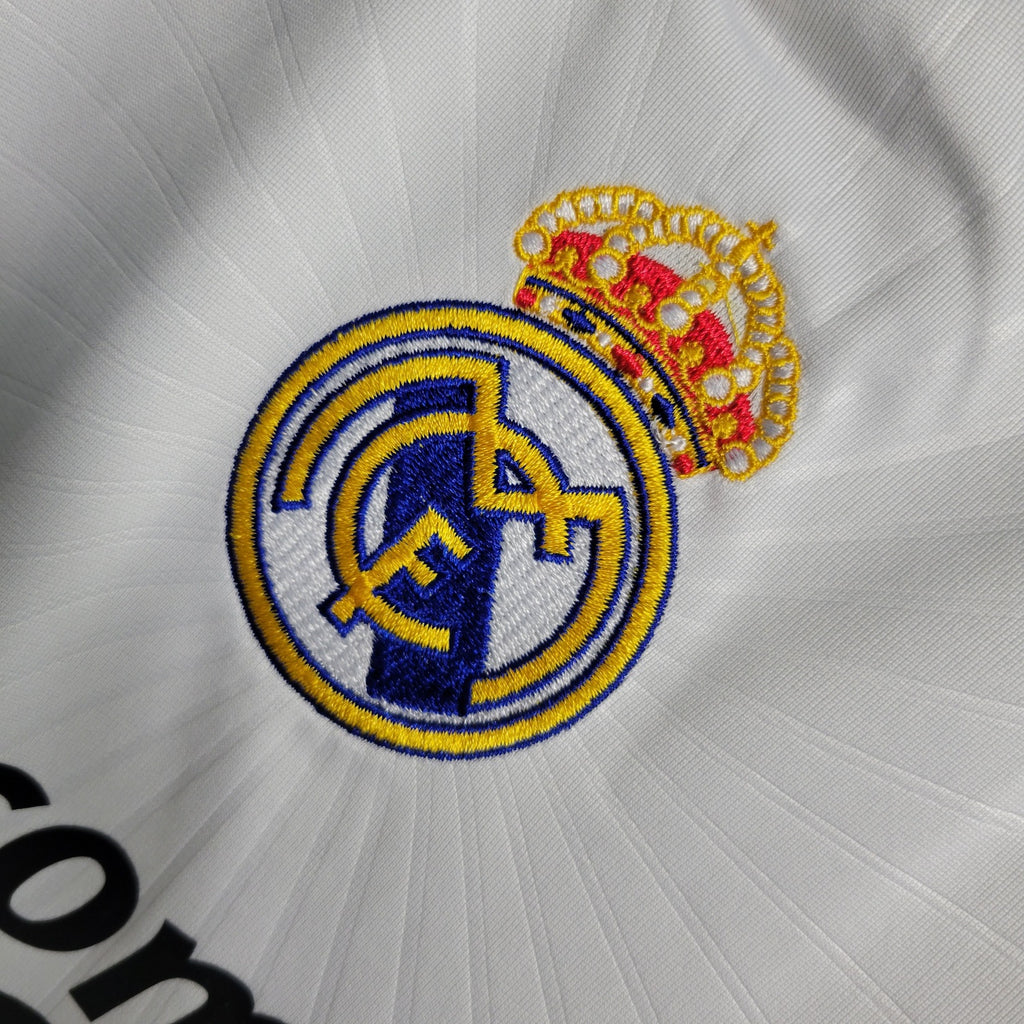 Camisa Real Madrid 10/11 Home - (Retrô) Manga Longa