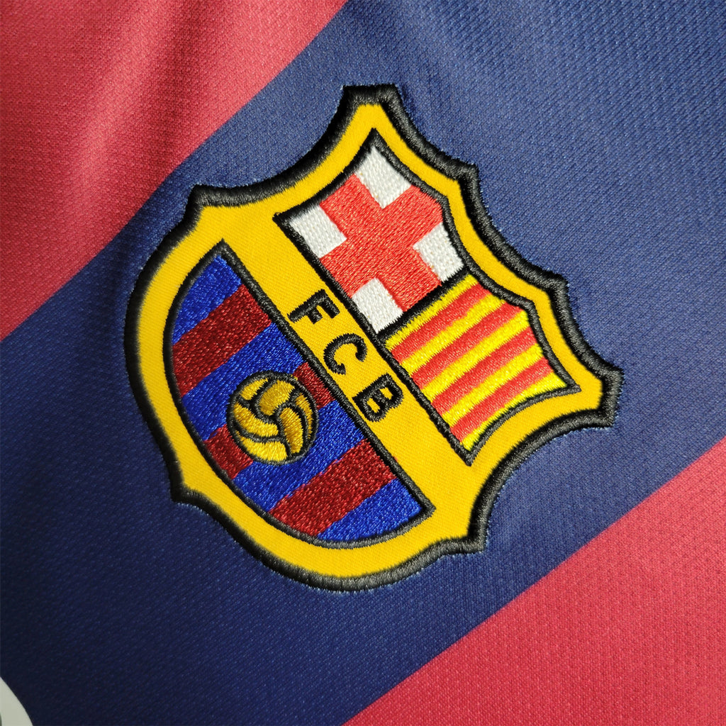Camisa Barcelona 14/15 Home - (Retrô) Manga Longa