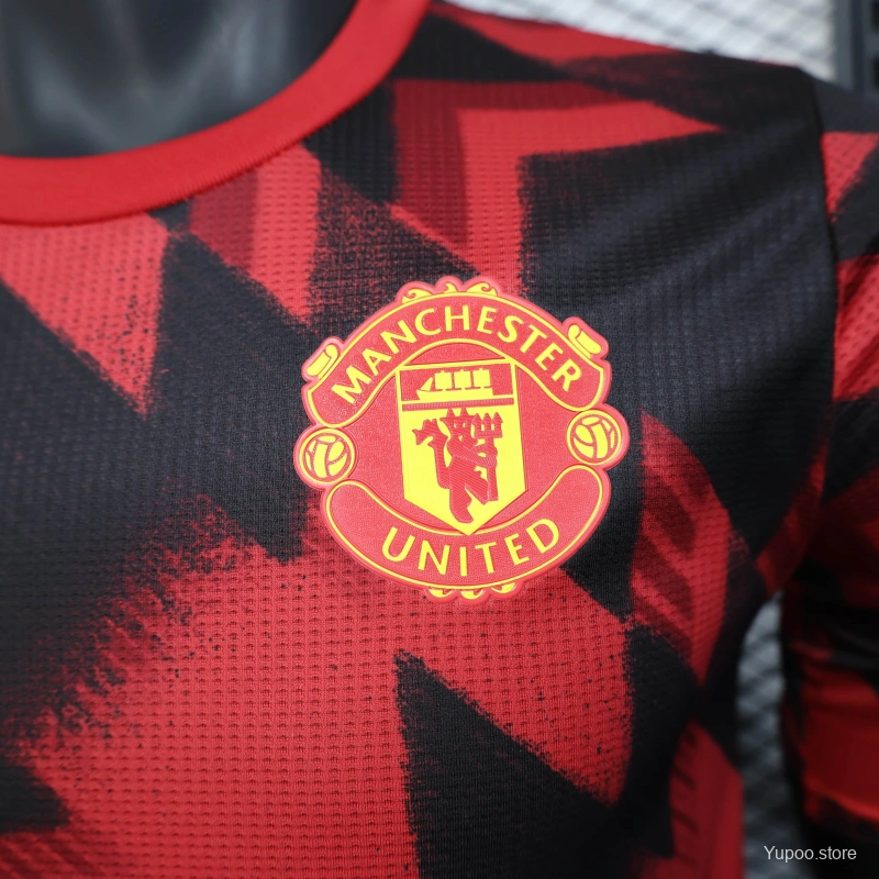 Camisa Manchester United 25/26 Pré-Jogo - (Jogador)