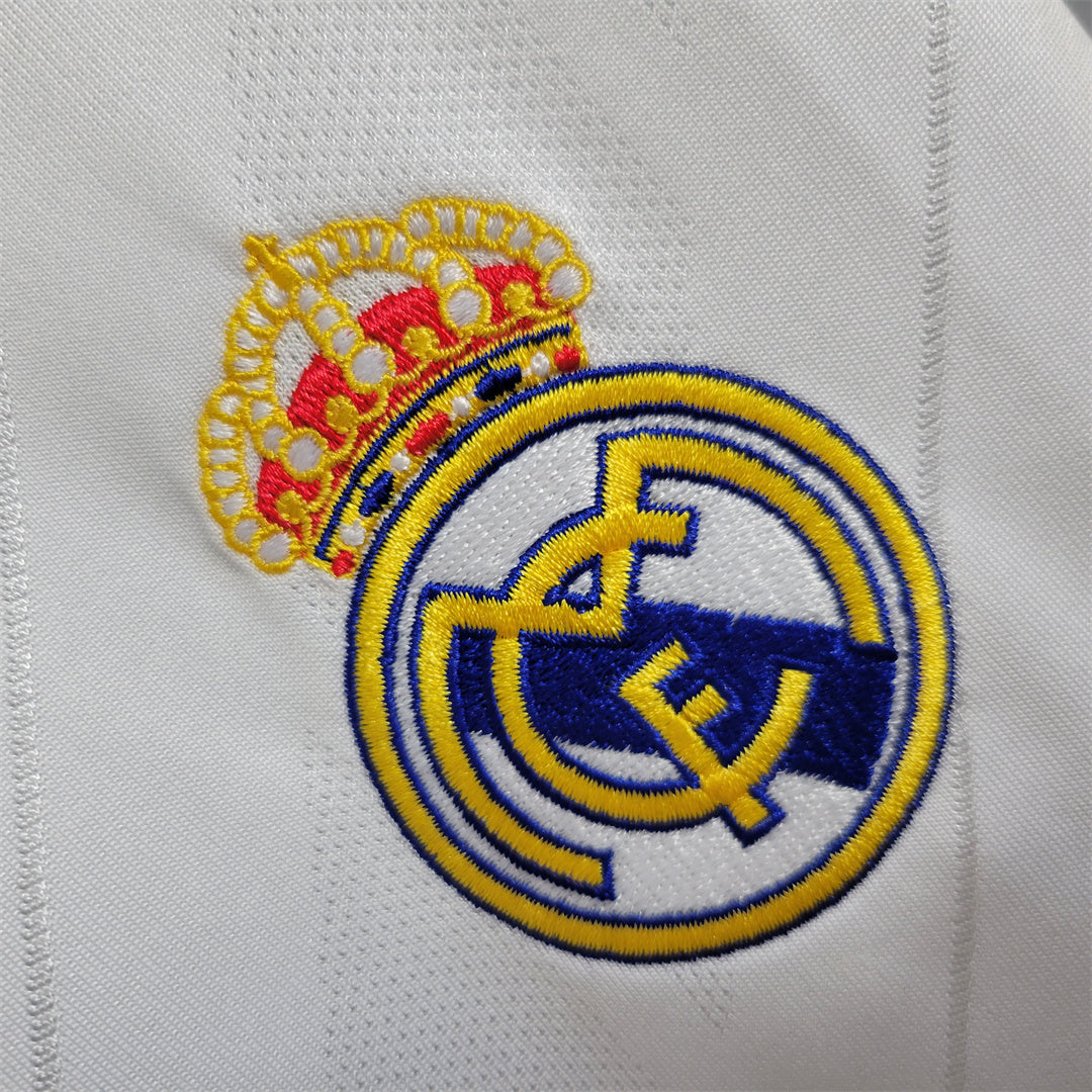 Camisa Real Madrid 17/18 Home (Todos os Patches) - (Retrô)
