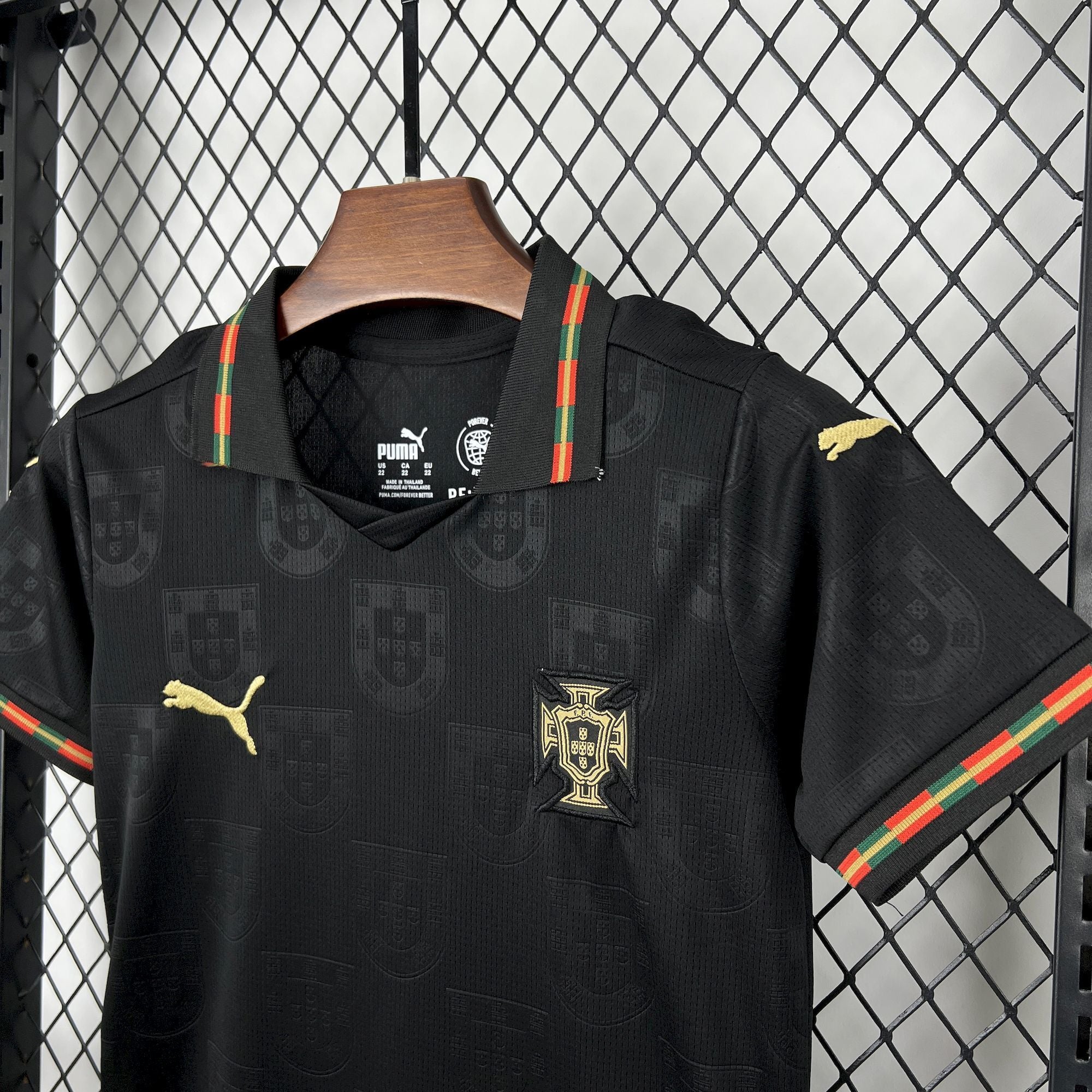Kit Infantil Portugal 2026 Pantera Negra