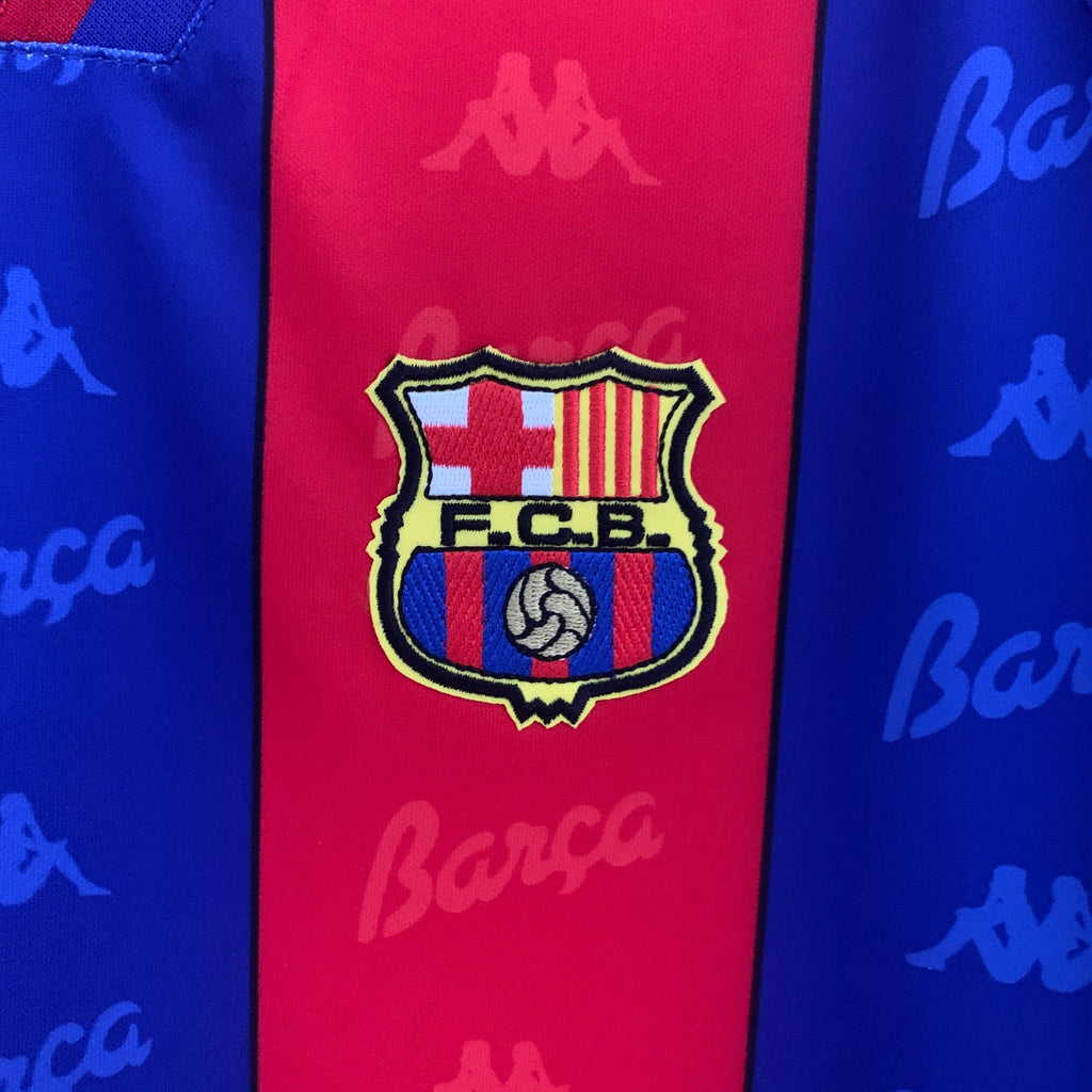Camisa Barcelona 95/96/97 Home - (Retrô) Manga Longa