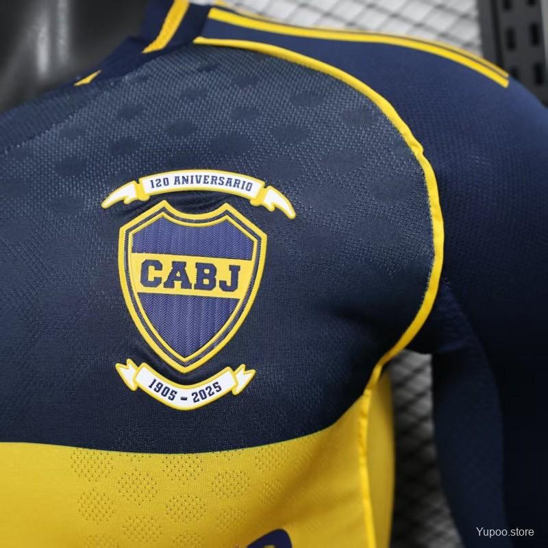 Camisa Boca Juniors 2026 Home - (Jogador) Manga Longa
