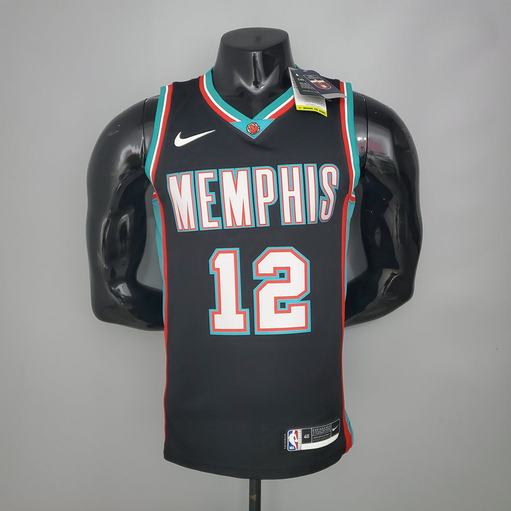 Camisa NBA Memphis Grizzlies #12 Morant - (Retrô) Black
