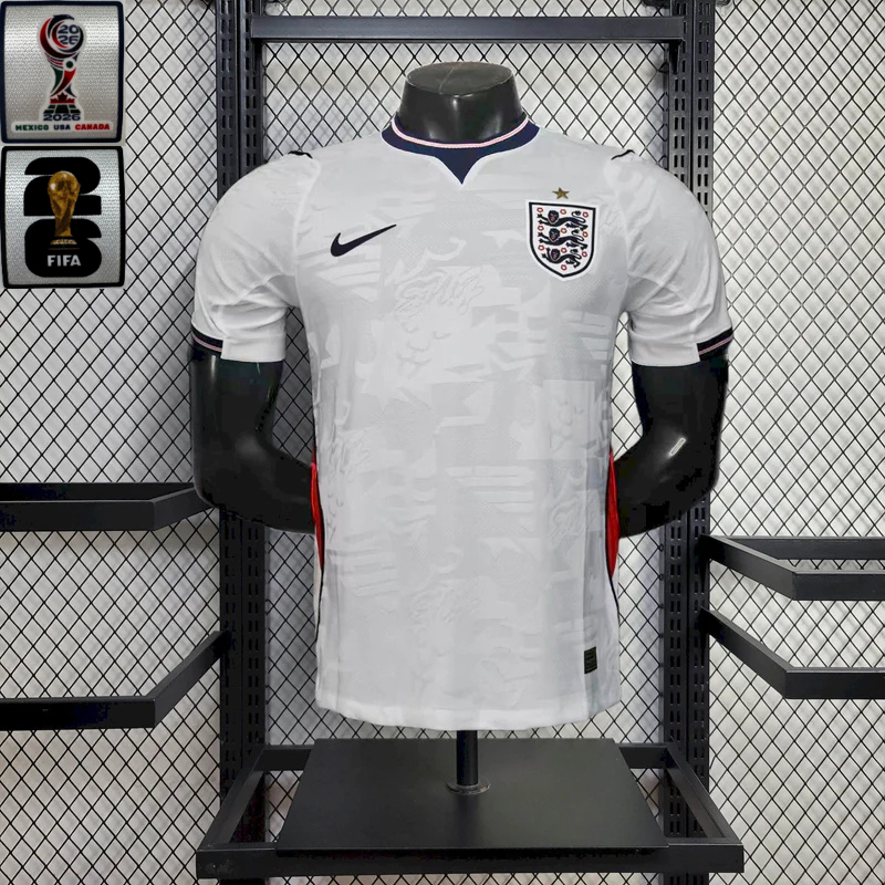 Camisa Inglaterra 2026 Home - (Com Patchs) (Jogador)