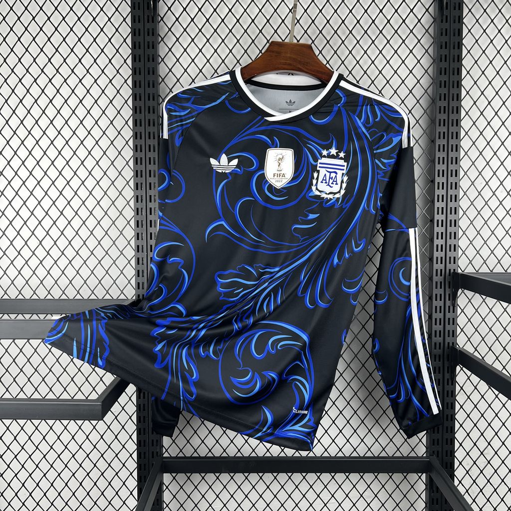 Camisa Argentina 2026 Away (Com Patch) - (Torcedor) Manga Longa