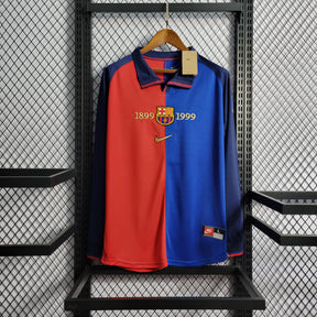 Camisa Barcelona Edição Comemorativa 100 Anos - Versão (Retrô) Manga Comprida