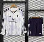 Kit Manchester United 25/26 Away - (Torcedor) Manga Longa