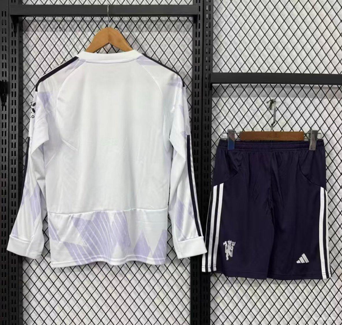 Kit Manchester United 25/26 Away - (Torcedor) Manga Longa