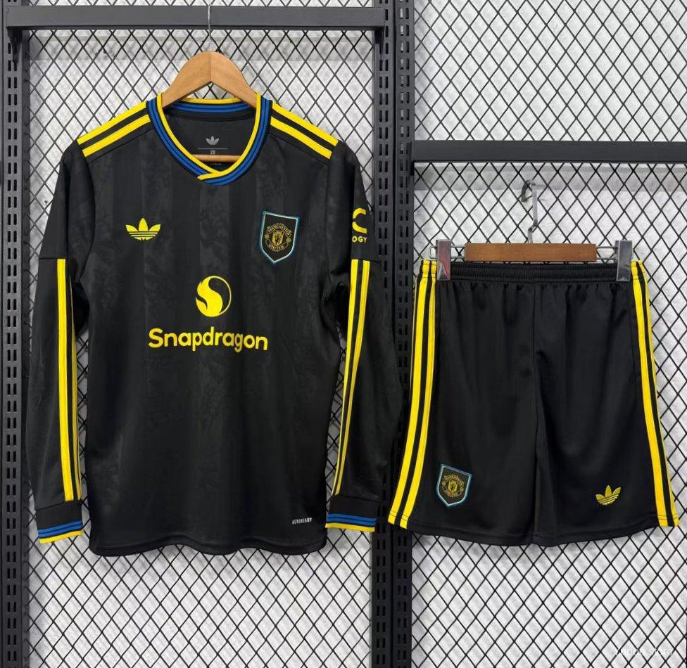 Kit Manchester United 25/26 Third - (Torcedor) Manga Longa
