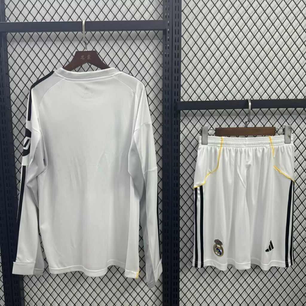 Kit Real Madrid 25/26 Home - (Torcedor) Manga Longa