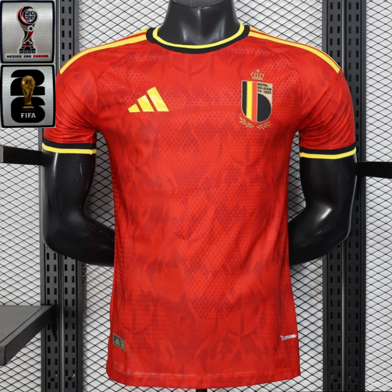 Camisa Bélgica 2026 Home - (Com Patchs) (Jogador)