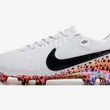 Chuteira Nike Tiempo Legend 10 FG - Laranja e Branco - Pack  Eletric