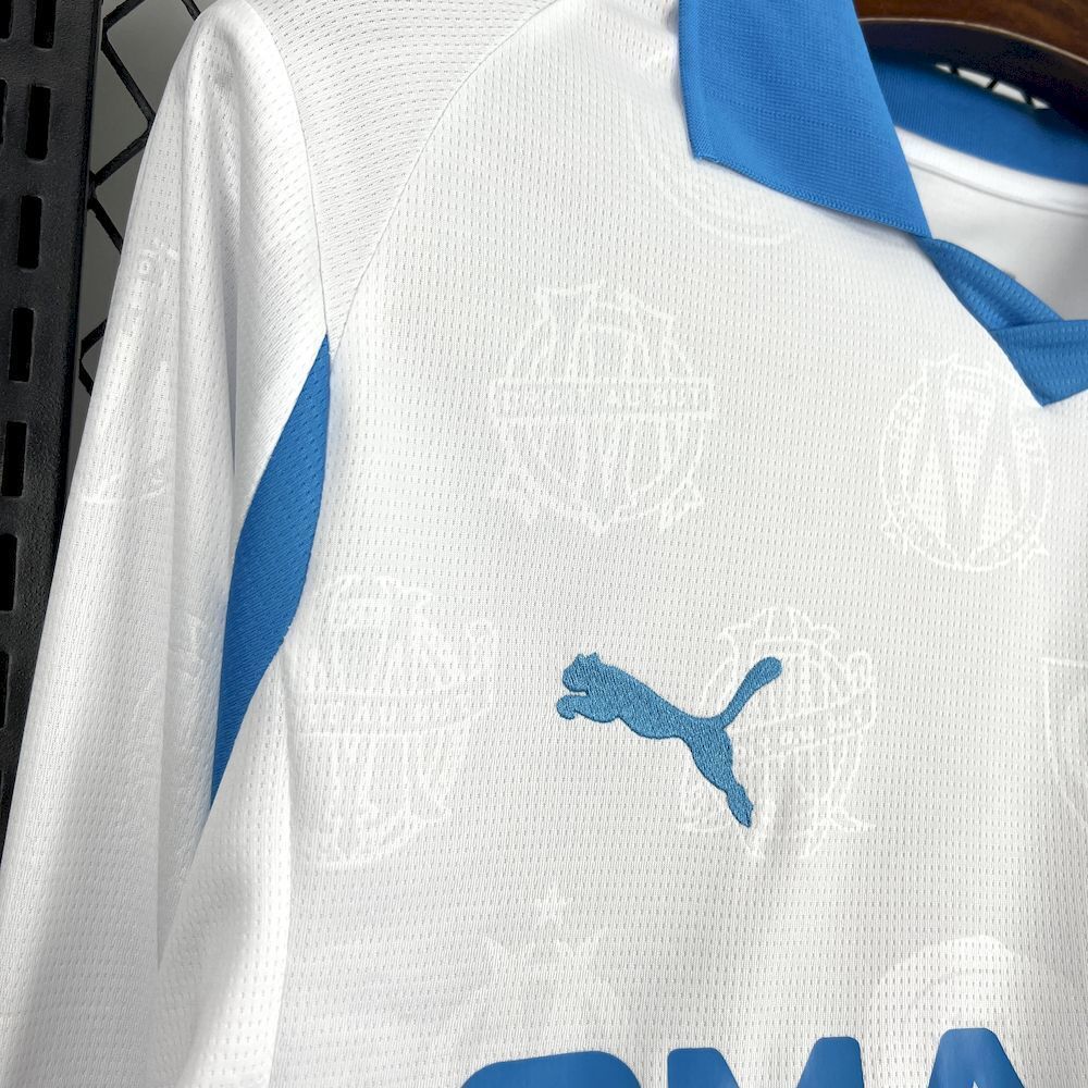 Camisa Olympique de Marseille 25/26 Home - (Torcedor) Manga Longa