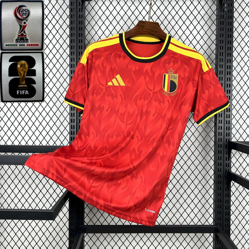 Camisa Bélgica 2026 Home - (Com Patchs) (Torcedor)