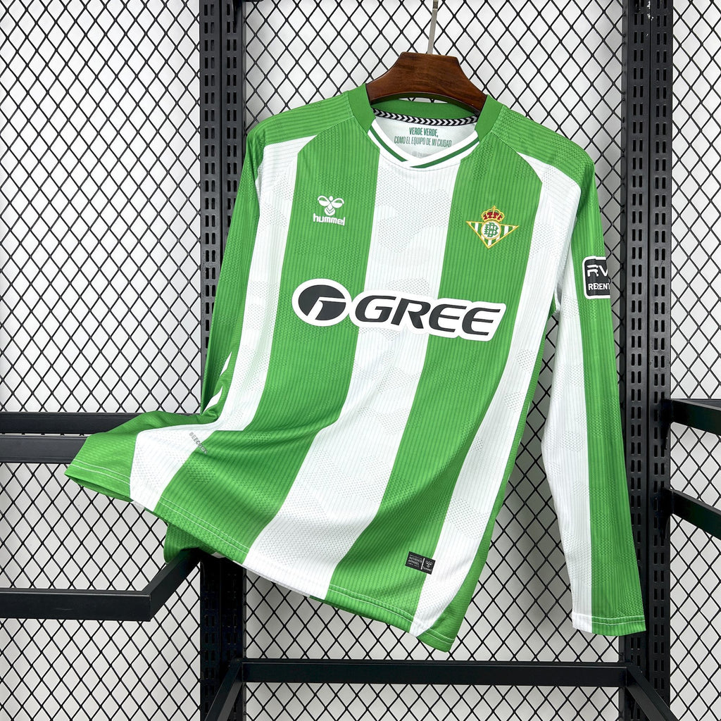 Camisa Real Betis 25/26 Home - (Torcedor) Manga Longa